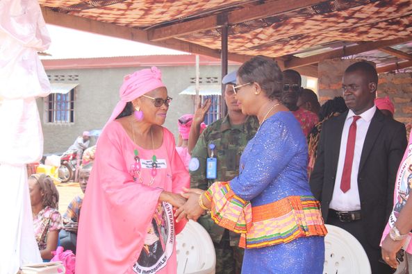 La Première Dame de Centrafrique Tina Marguerite TOUADERA à rehausser de de sa présence à la clôture du pèlerinage de la fraternité Sainte Rita