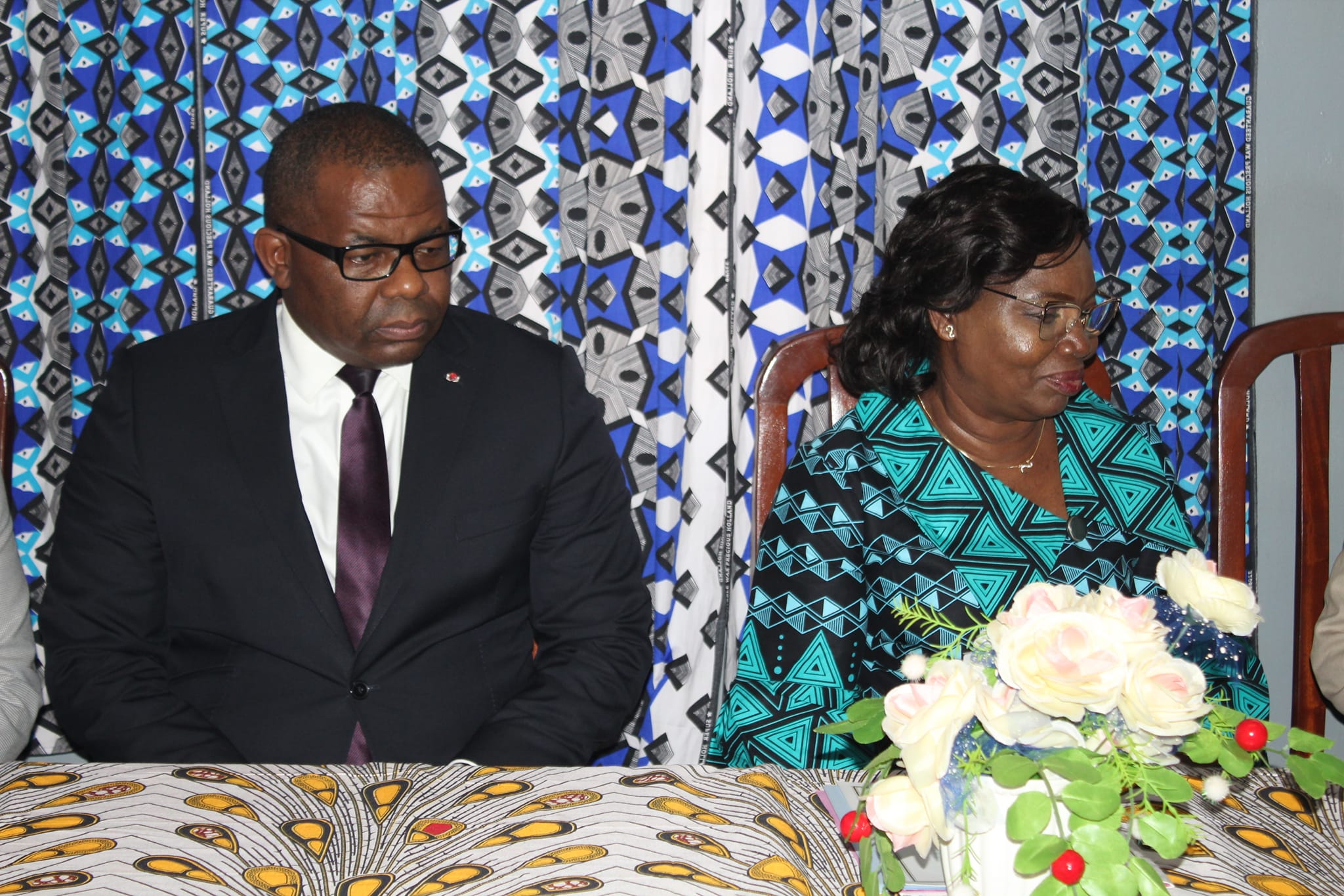 La Présidente Fondatrice de l'ONG GROUFEPA Madame Tina Marguerite TOUADERA a reçu en audience l'équipe de coordination de Victory International Fondation