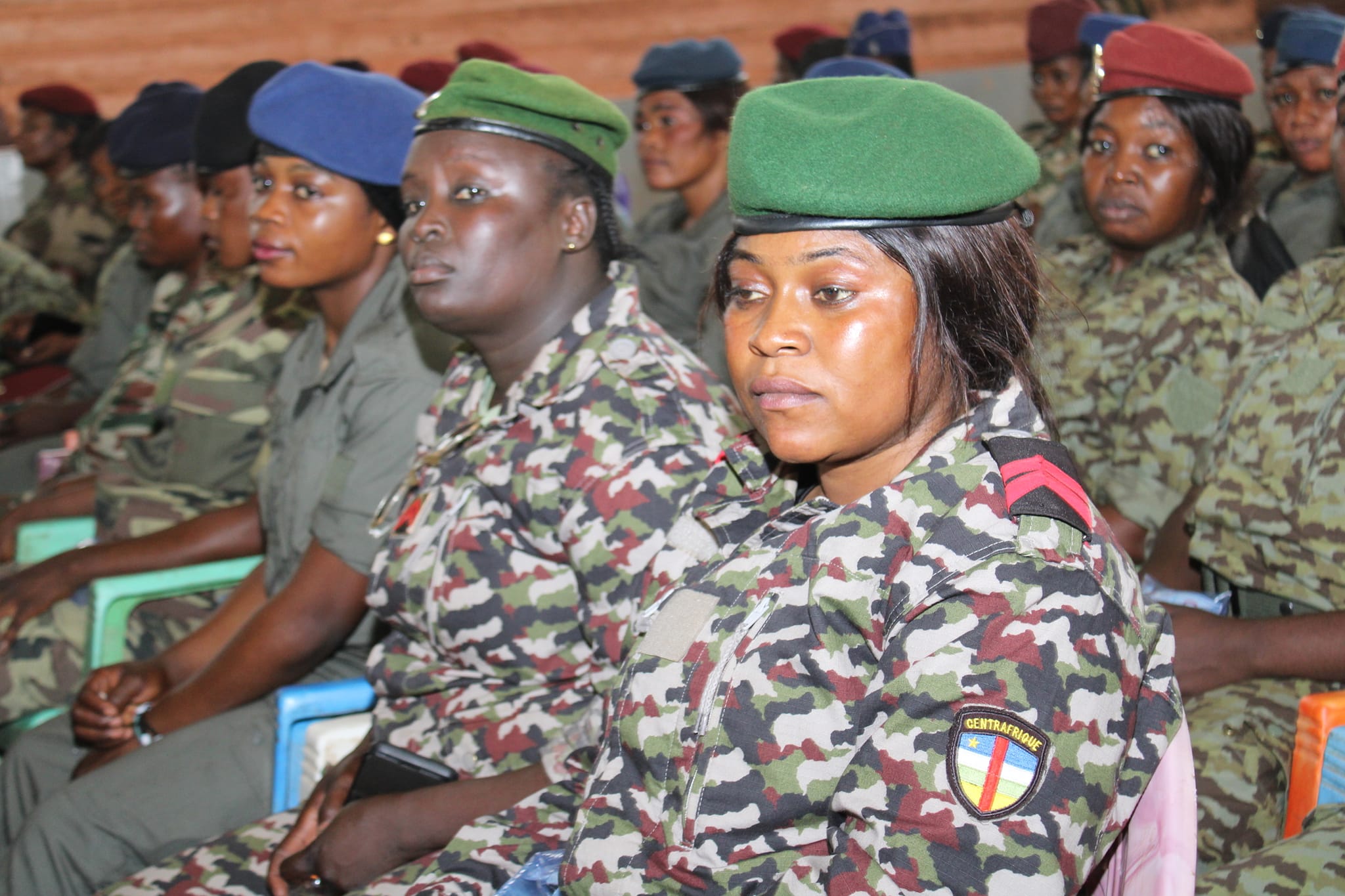 La Première Dame de Centrafrique Tina Marguerite TOUADERA à rehausser de sa présence à la journée de prière organisée par le personnel féminin des forces de défense et de sécurité